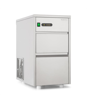 KLARSTEIN Powericer XL Eiswürfelmaschine (145 Watt, Silber)
