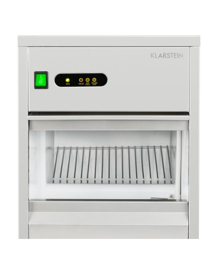 KLARSTEIN Powericer XL Eiswürfelmaschine (145 Watt, Silber)