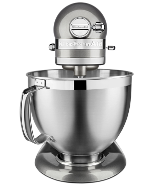 KITCHENAID Artisan 4,8 Liter - 5KSM185PSEMS Küchenmaschine Medaillon Silber (300 Watt)