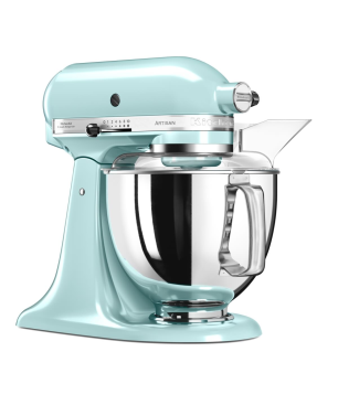 KITCHENAID Artisan 4,8 Liter - 5KSM175PSEIC Sparset inkl. 4 Zubehöre Küchenmaschine Eisblau (Rührschüsselkapazität: 4,8 Liter,