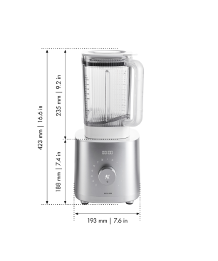 ZWILLING 1005771 Enfinigy Standmixer Silber (1200 Watt, 1.8 Liter)
