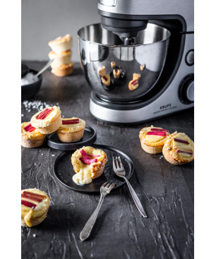 KRUPS KA631D11 Küchenmaschine Silber (Rührschüsselkapazität: 4,6 Liter, 1100 Watt)