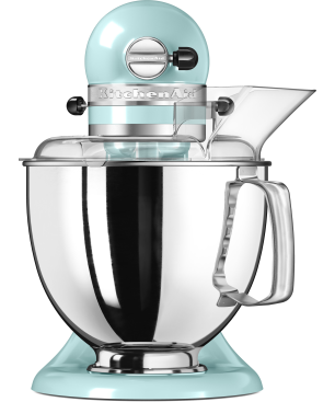 KITCHENAID 5KSM175PCEIC Artisan Küchenmaschine Eisblau (Rührschüsselkapazität: 4,8 Liter, 300 Watt)