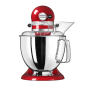 KITCHENAID 5KSM175PSEER Artisan Küchenmaschine Empire Rot (Rührschüsselkapazität: 4,8 Liter, 300 Watt)