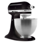 KITCHENAID 5K45SSEOB Sparset mit 4 Zubehören Küchenmaschine Onyx Schwarz (275 Watt)