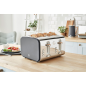 SWAN Nordic STRP1061GRYNEU Set Toaster und Wasserkocher Grau (900 Watt, Schlitze: 4)