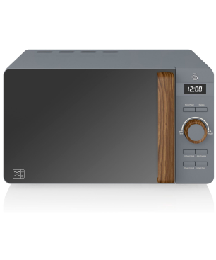 SWAN Nordic STRP1061GRYNEU Set Toaster und Wasserkocher Grau (900 Watt, Schlitze: 4)
