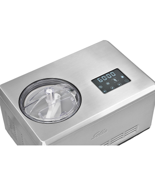 SOLIS OF SWITZERLAND Gelateria Pro Touch 8502 Eismaschine (200 Watt, Silber)