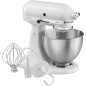 KITCHENAID Classic 5K45SSE Küchenmaschinen weiß (Rührschüsselkapazität: 4,3 Liter, 250 Watt)