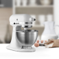 KITCHENAID Classic 5K45SSE Küchenmaschinen weiß (Rührschüsselkapazität: 4,3 Liter, 250 Watt)