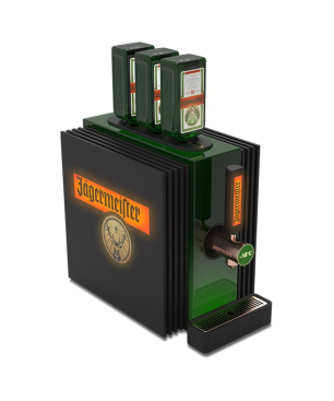 JÄGERMEISTER 3-Bottle-TAP-Machine 4. Gen Zapfanlage Schwarz