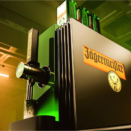 JÄGERMEISTER 3-Bottle-TAP-Machine 4. Gen Zapfanlage Schwarz