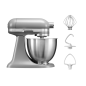 KITCHENAID MINI - 5KSM3311XEFG - 3,3 Liter Küchenmaschine Matt Grau (Rührschüsselkapazität: 3,3 Liter, 250 Watt)