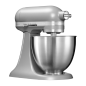KITCHENAID MINI - 5KSM3311XEFG - 3,3 Liter Küchenmaschine Matt Grau (Rührschüsselkapazität: 3,3 Liter, 250 Watt)