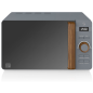 SWAN Nordic STRP1060GRYNEU Set Toaster und Wasserkocher Grau (900 Watt, Schlitze: 2)
