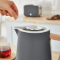 SWAN Nordic STRP1060GRYNEU Set Toaster und Wasserkocher Grau (900 Watt, Schlitze: 2)