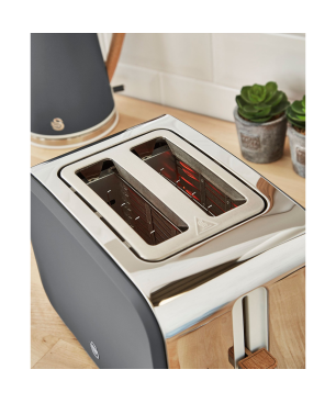 SWAN Nordic STRP1060GRYNEU Set Toaster und Wasserkocher Grau (900 Watt, Schlitze: 2)