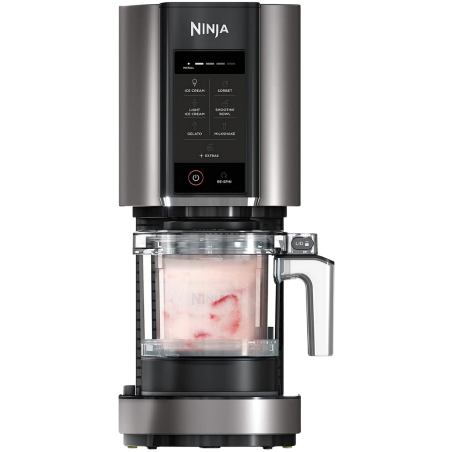 NINJA NC300EU CREAMI Eismaschine (800 Watt, Schwarz/Silber)