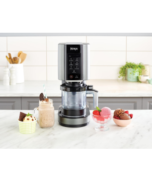 NINJA NC300EU CREAMI Eismaschine (800 Watt, Schwarz/Silber)