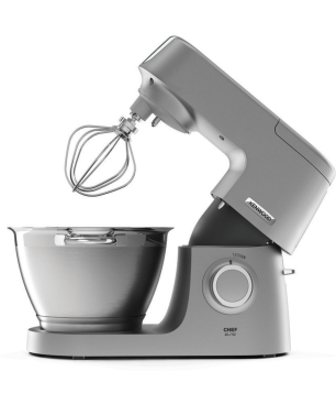 KENWOOD KVC 5391 S CHEF ELITE Küchenmaschine Silber/Edelstahl (Rührschüsselkapazität: 4,6 Liter, 1200 Watt)