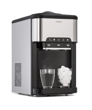 KLARSTEIN Aqueous Eiswürfelmaschine (100 Watt, Silber)