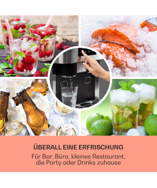 KLARSTEIN Eiszeit Crush Eiswürfelmaschine (500 Watt, Silber)