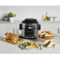 NINJA OL550EU Foodi 11-in-1 SmartLid Multikocher Stainless Steel/Black (Rührschüsselkapazität: 6 Liter, 1460 Watt)