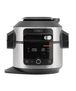 NINJA OL550EU Foodi 11-in-1 SmartLid Multikocher Stainless Steel/Black (Rührschüsselkapazität: 6 Liter, 1460 Watt)