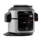 NINJA OL550EU Foodi 11-in-1 SmartLid Multikocher Stainless Steel/Black (Rührschüsselkapazität: 6 Liter, 1460 Watt)