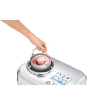 SAGE The Smart Scoop Eismaschine (200 Watt, Silber)