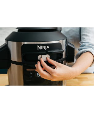 NINJA OL550EU Foodi 11-in-1 SmartLid Multikocher Stainless Steel/Black (Rührschüsselkapazität: 6 Liter, 1460 Watt)