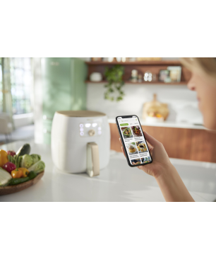 PHILIPS HD9870/20 Premium Airfryer XXL Smart Sensing 7.3L Heißluftfritteuse 2225 Watt Weiß/Champagner