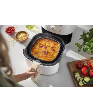 PHILIPS HD9870/20 Premium Airfryer XXL Smart Sensing 7.3L Heißluftfritteuse 2225 Watt Weiß/Champagner