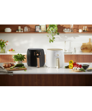 PHILIPS HD9870/20 Premium Airfryer XXL Smart Sensing 7.3L Heißluftfritteuse 2225 Watt Weiß/Champagner