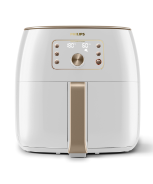 PHILIPS HD9870/20 Premium Airfryer XXL Smart Sensing 7.3L Heißluftfritteuse 2225 Watt Weiß/Champagner