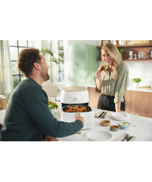PHILIPS HD9870/20 Premium Airfryer XXL Smart Sensing 7.3L Heißluftfritteuse 2225 Watt Weiß/Champagner