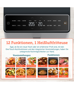 COSORI Dual Blaze Heißluftfritteuse 1700 Watt grau