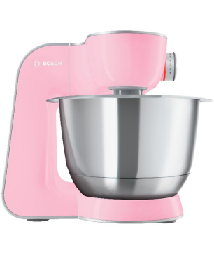 BOSCH MUM 58 K 20 CREATIONLINE UNIVERSAL Küchenmaschine Gentle Pink/Silber (Rührschüsselkapazität: 3,9 Liter, 1000 Watt)