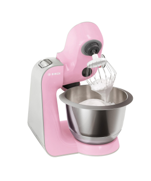 BOSCH MUM 58 K 20 CREATIONLINE UNIVERSAL Küchenmaschine Gentle Pink/Silber (Rührschüsselkapazität: 3,9 Liter, 1000 Watt)