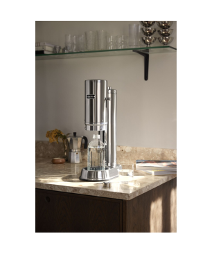 AARKE A1081 Carbonator Pro Wassersprudler, Silber