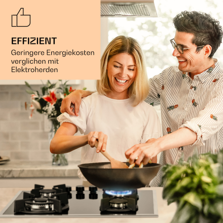 KLARSTEIN Goldflame 4 Prime Gaskochfeld (Kochfelder: 4)