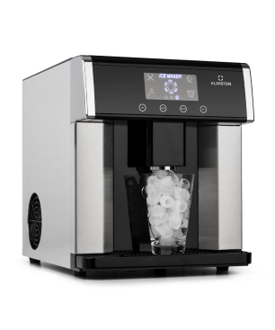 KLARSTEIN Eiszeit Eiswürfelmaschine (150 Watt, Silber)