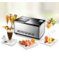 UNOLD 48845 Gusto Eismaschine (180 Watt, Edelstahl/Schwarz)