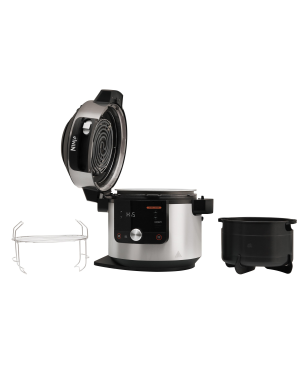 NINJA Foodi MAX 12-in-1 SmartLid Multikocher Multikocher Edelstahl/Schwarz (1760 Watt)