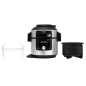 NINJA Foodi MAX 12-in-1 SmartLid Multikocher Multikocher Edelstahl/Schwarz (1760 Watt)