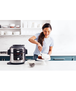 NINJA Foodi MAX 12-in-1 SmartLid Multikocher Multikocher Edelstahl/Schwarz (1760 Watt)
