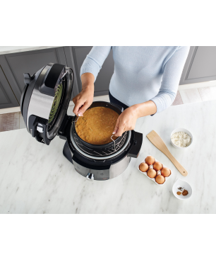 NINJA Foodi MAX 12-in-1 SmartLid Multikocher Multikocher Edelstahl/Schwarz (1760 Watt)