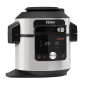 NINJA Foodi MAX 12-in-1 SmartLid Multikocher Multikocher Edelstahl/Schwarz (1760 Watt)
