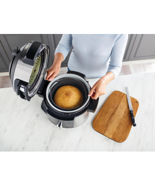 NINJA Foodi MAX 12-in-1 SmartLid Multikocher Multikocher Edelstahl/Schwarz (1760 Watt)