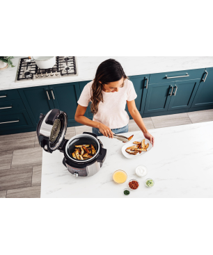 NINJA Foodi MAX 12-in-1 SmartLid Multikocher Multikocher Edelstahl/Schwarz (1760 Watt)